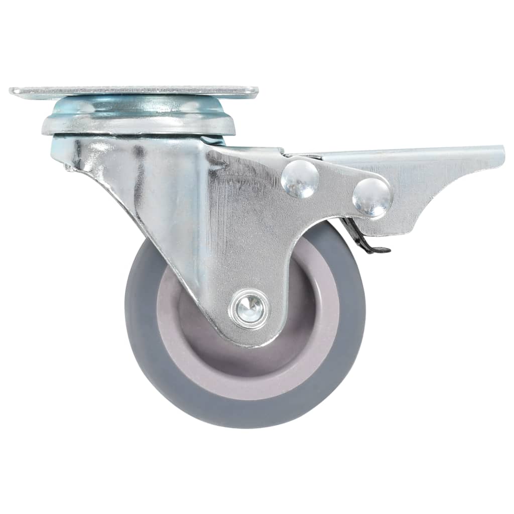 vidaXL Ρόδες Περιστρεφόμενες με Διπλό Φρένο 4 τεμ. 50 χιλ.