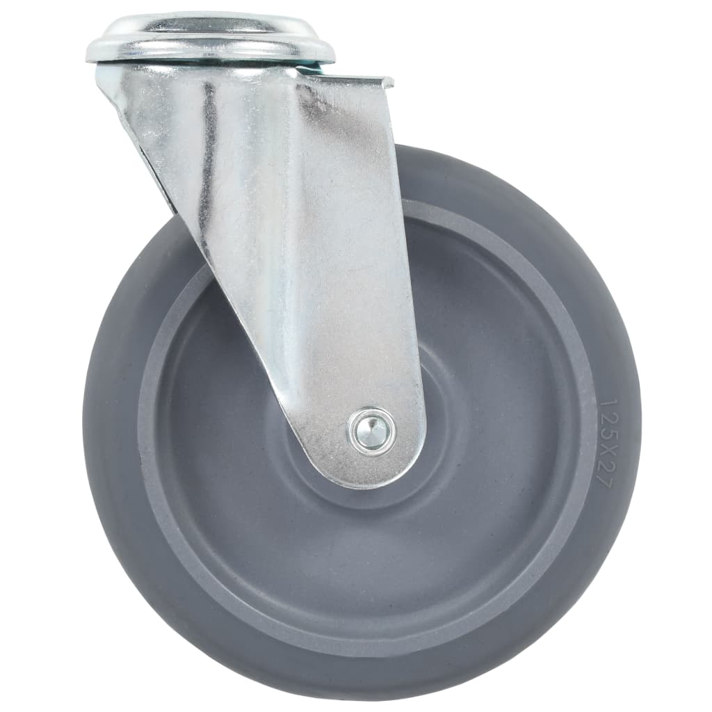 vidaXL Ρόδες Περιστρεφόμενες Βιδωτές 4 τεμ. 125 χιλ.