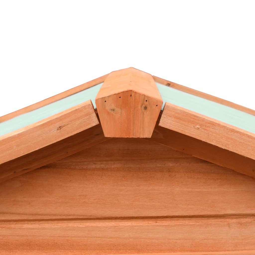 vidaXL Κλουβί Κουνελιών 310x70x87 εκ. από Μασίφ Ξύλο Πεύκου/Ελάτης