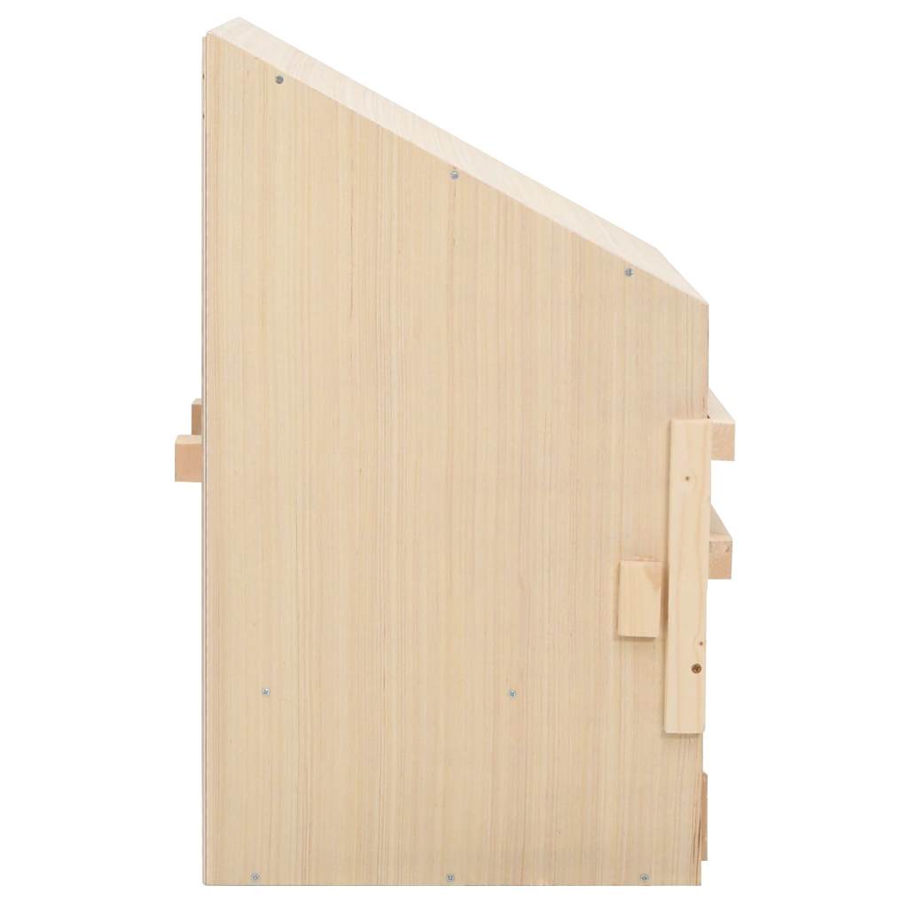 vidaXL Φωλιά για Κότες με 2 Θέσεις 63x40x65 εκ. από Μασίφ Ξύλο Πεύκου