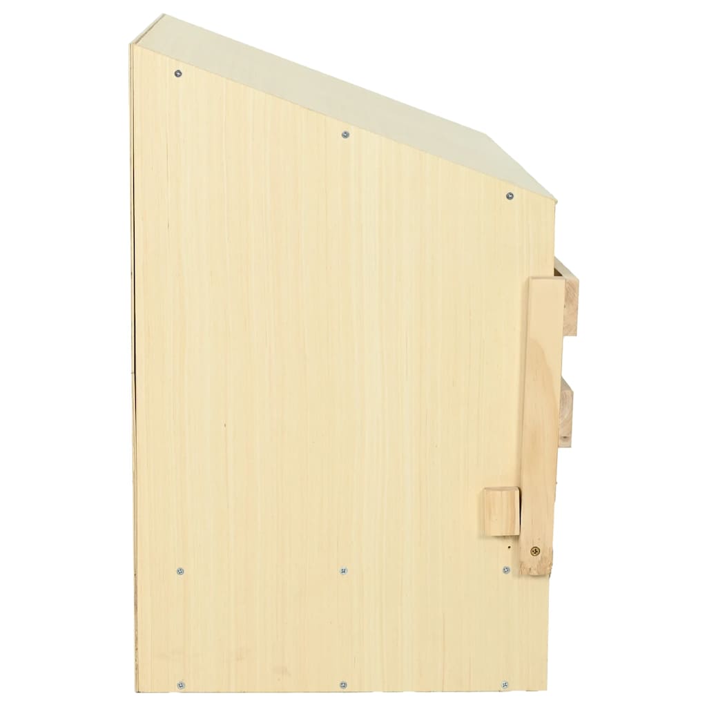 vidaXL Φωλιά για Κότες με 3 Θέσεις 93x40x65 εκ. από Μασίφ Ξύλο Πεύκου