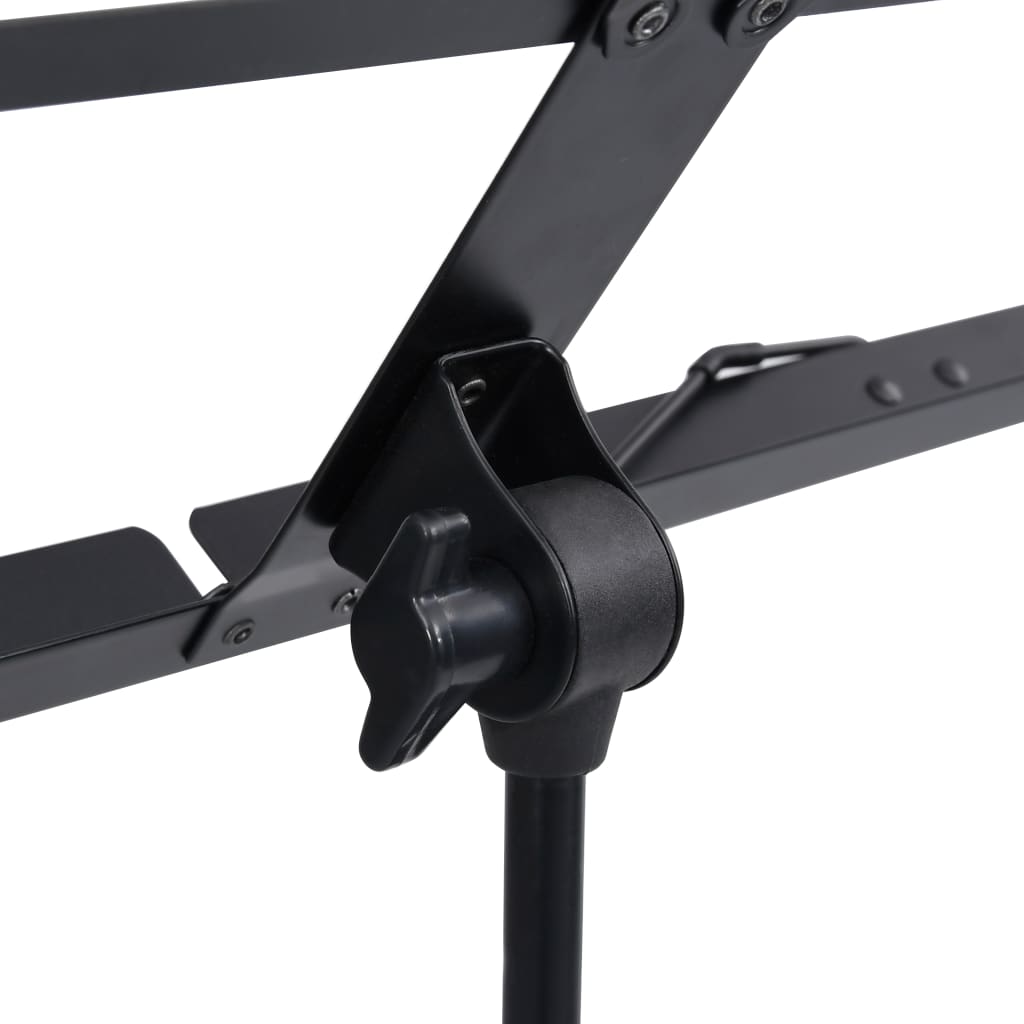 vidaXL Αναλόγιο Μουσικής Μαύρο Ατσάλινο