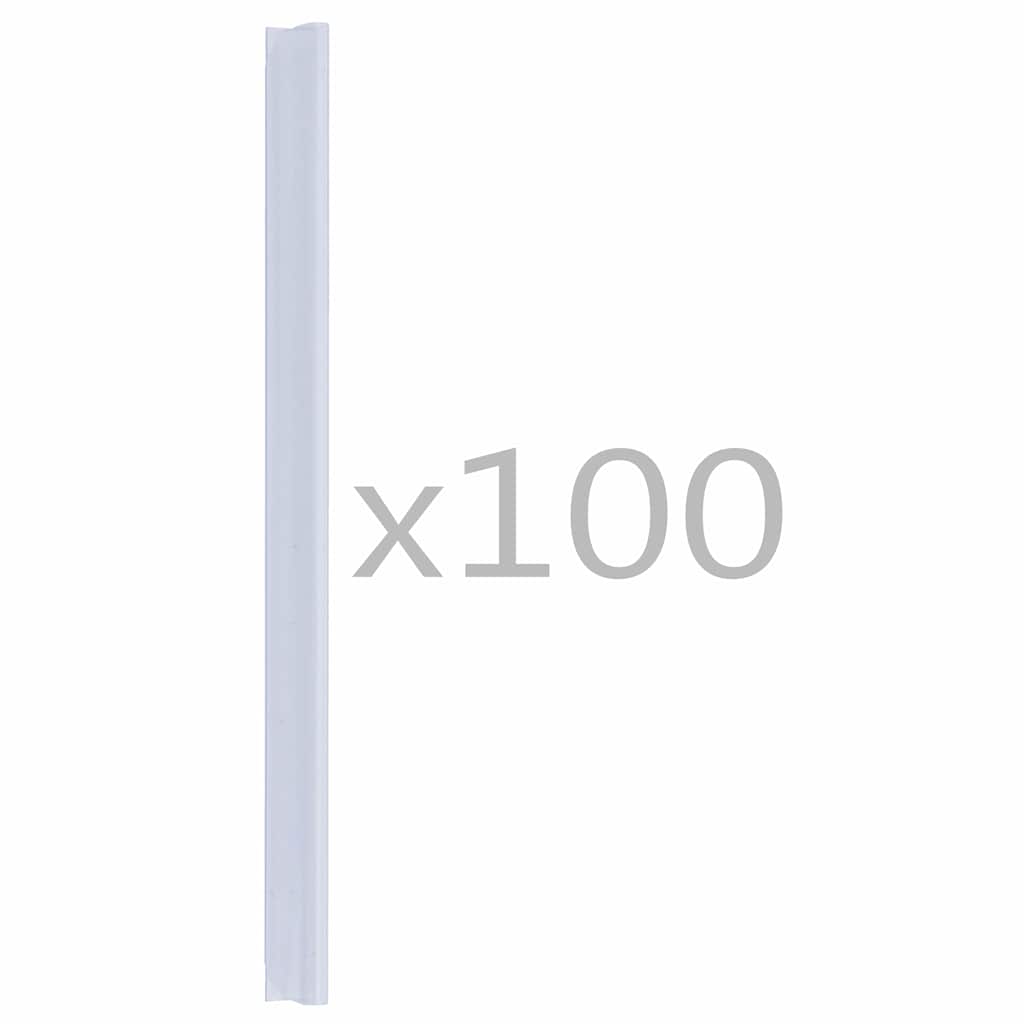 vidaXL Σύνδεσμοι Στερέωσης Ρολού Περίφραξης 100 τεμ. Διαφανείς από PVC