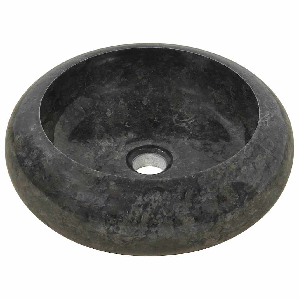 vidaXL Νιπτήρας Μαύρος 45 x 12 εκ. Μαρμάρινος