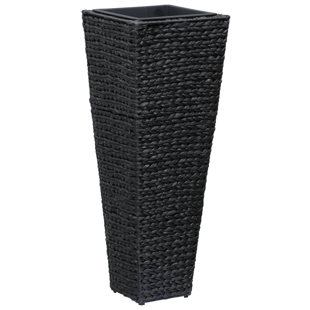 vidaXL Γλάστρες Υπερυψωμένες 3 τεμ. Μαύρες από Υάκινθο του Νερού