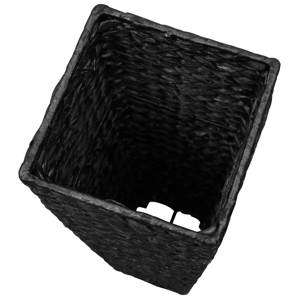 vidaXL Γλάστρες Υπερυψωμένες 3 τεμ. Μαύρες από Υάκινθο του Νερού