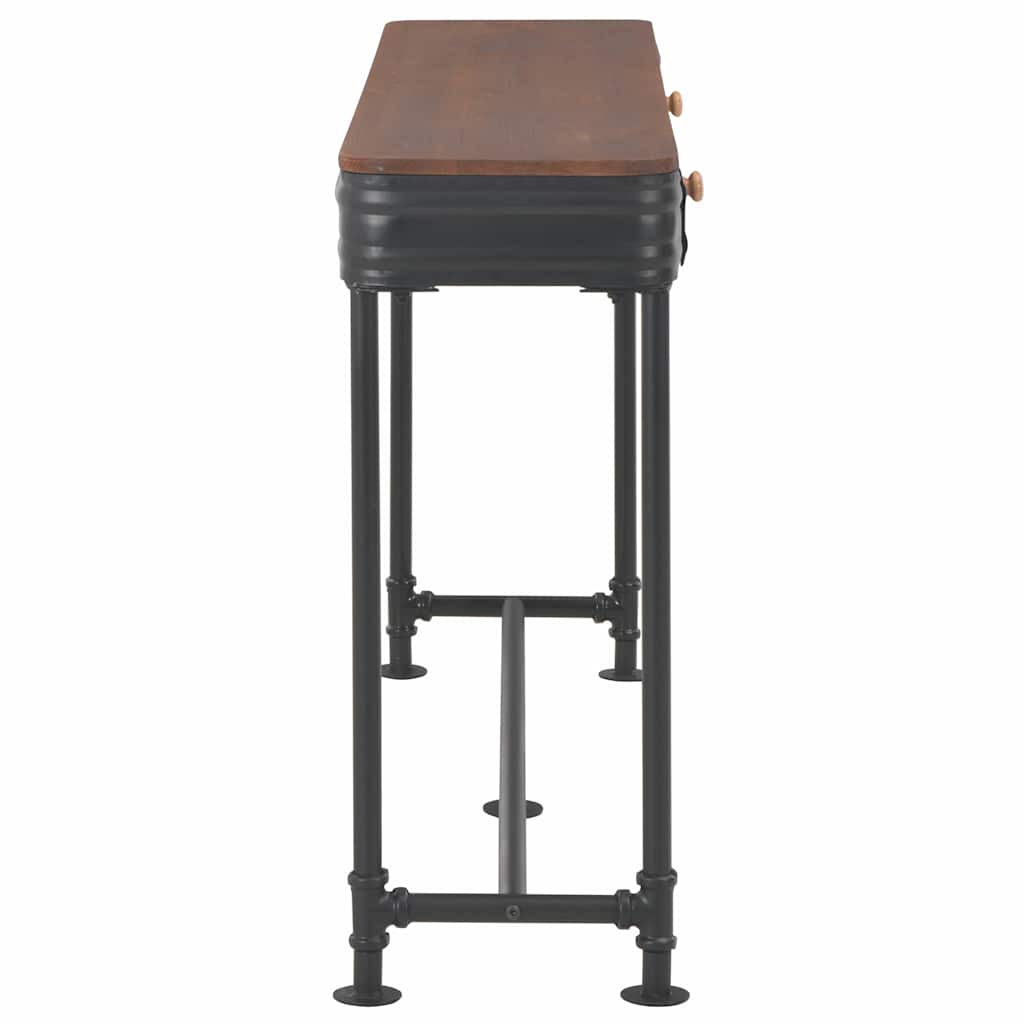 vidaXL Κονσόλα Τραπέζι με 2 Συρτάρια 120x30x75 εκ. Μασίφ Ξύλο Ελάτης