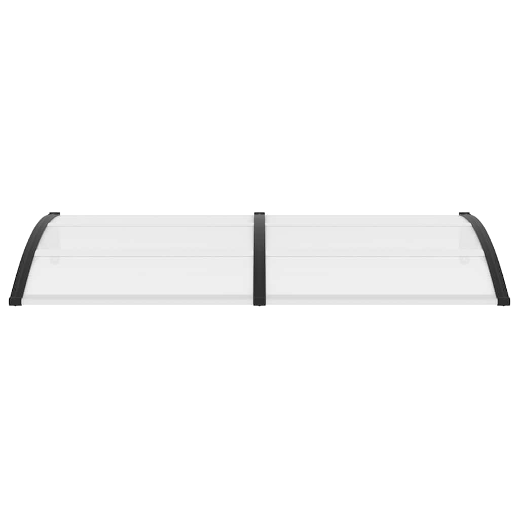 vidaXL Στέγαστρο Πόρτας Μαύρο 200 x 100 εκ. Πολυανθρακικό