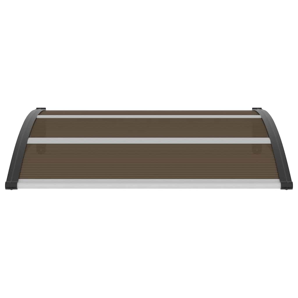 vidaXL Στέγαστρο Πόρτας Μαύρο 120 x 100 εκ. Πολυανθρακικό