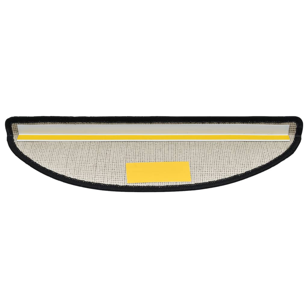 vidaXL Πατάκια Σκαλοπάτια 15 τεμ. Ανθρακί Ημίκυκλα 56x17x3 εκ.