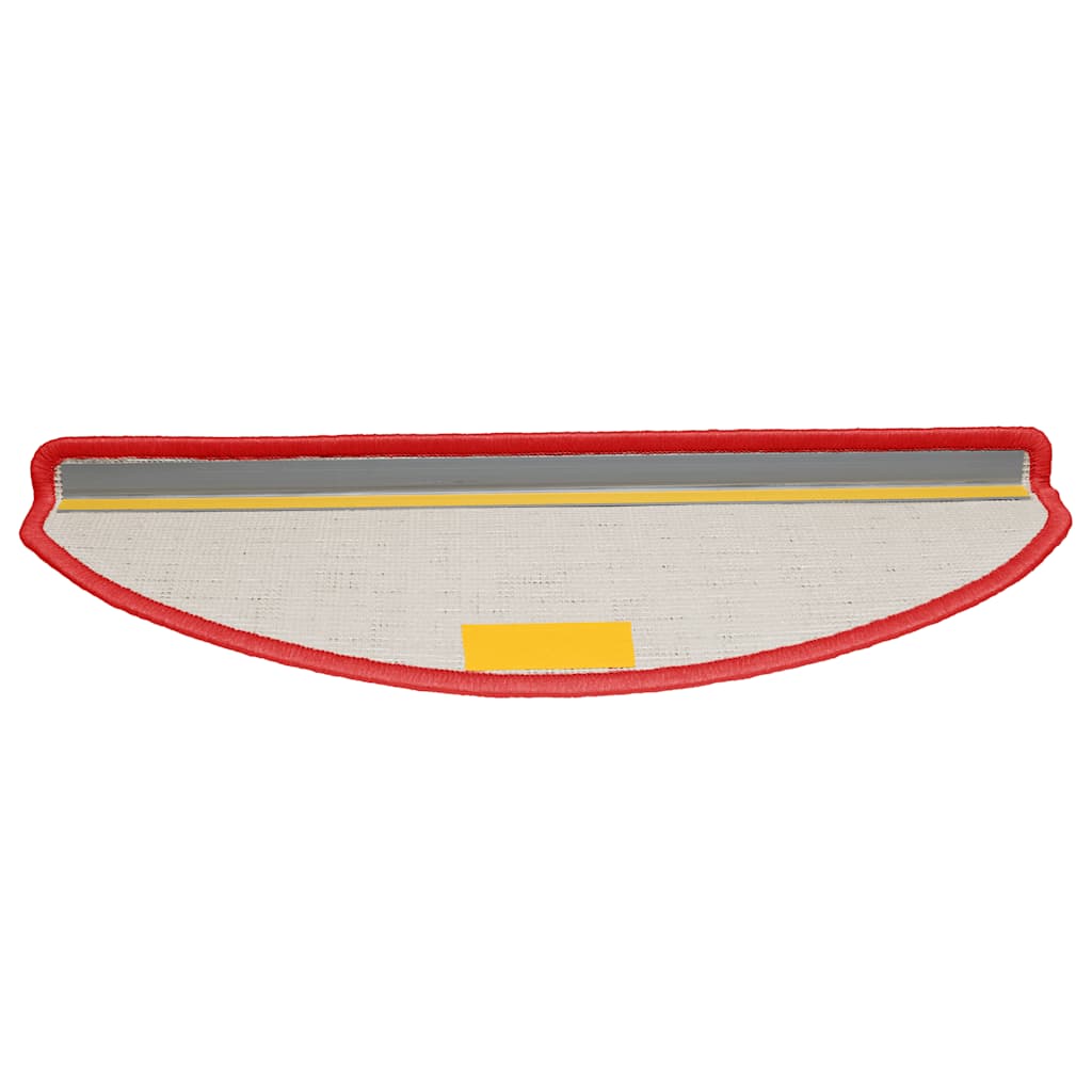 vidaXL Πατάκια Σκάλας Μοκέτα 15 τεμ. Κόκκινα 65 x 21 x 4 εκ.