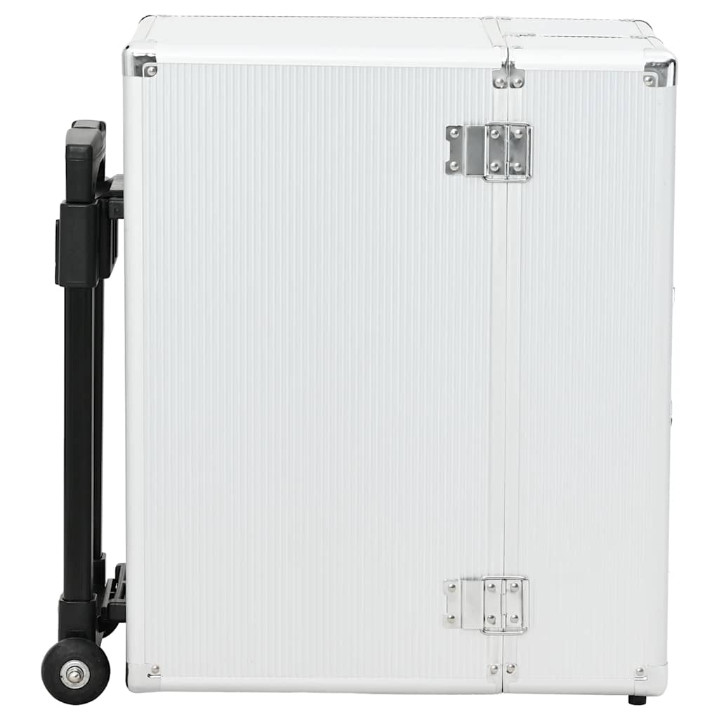 vidaXL Βαλίτσα Τρόλεϊ Επαγγελματική Ασημί 47 x 39 x 27 εκ. Αλουμινίου