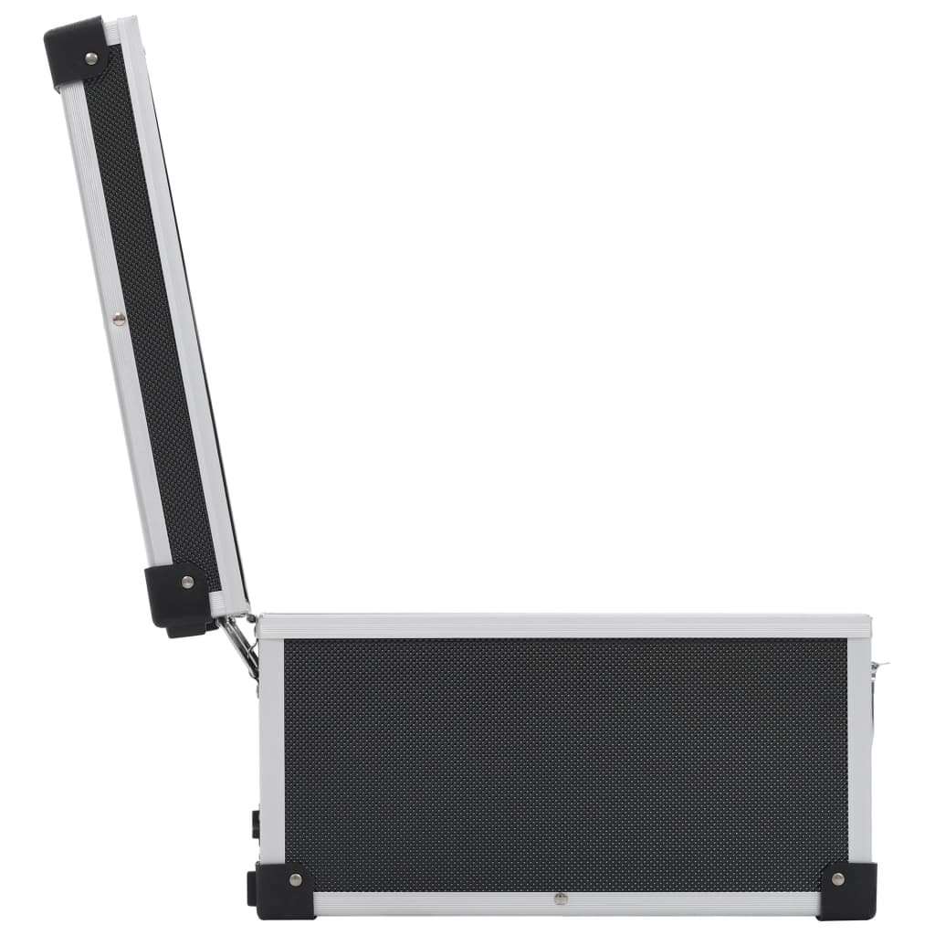 vidaXL Βαλίτσα Μεταφοράς για 60 CD Μαύρη από Αλουμίνιο και ABS