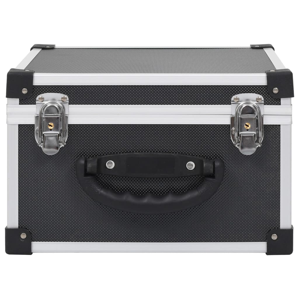 vidaXL Βαλίτσα Μεταφοράς για 40 CD Μαύρη από Αλουμίνιο και ABS