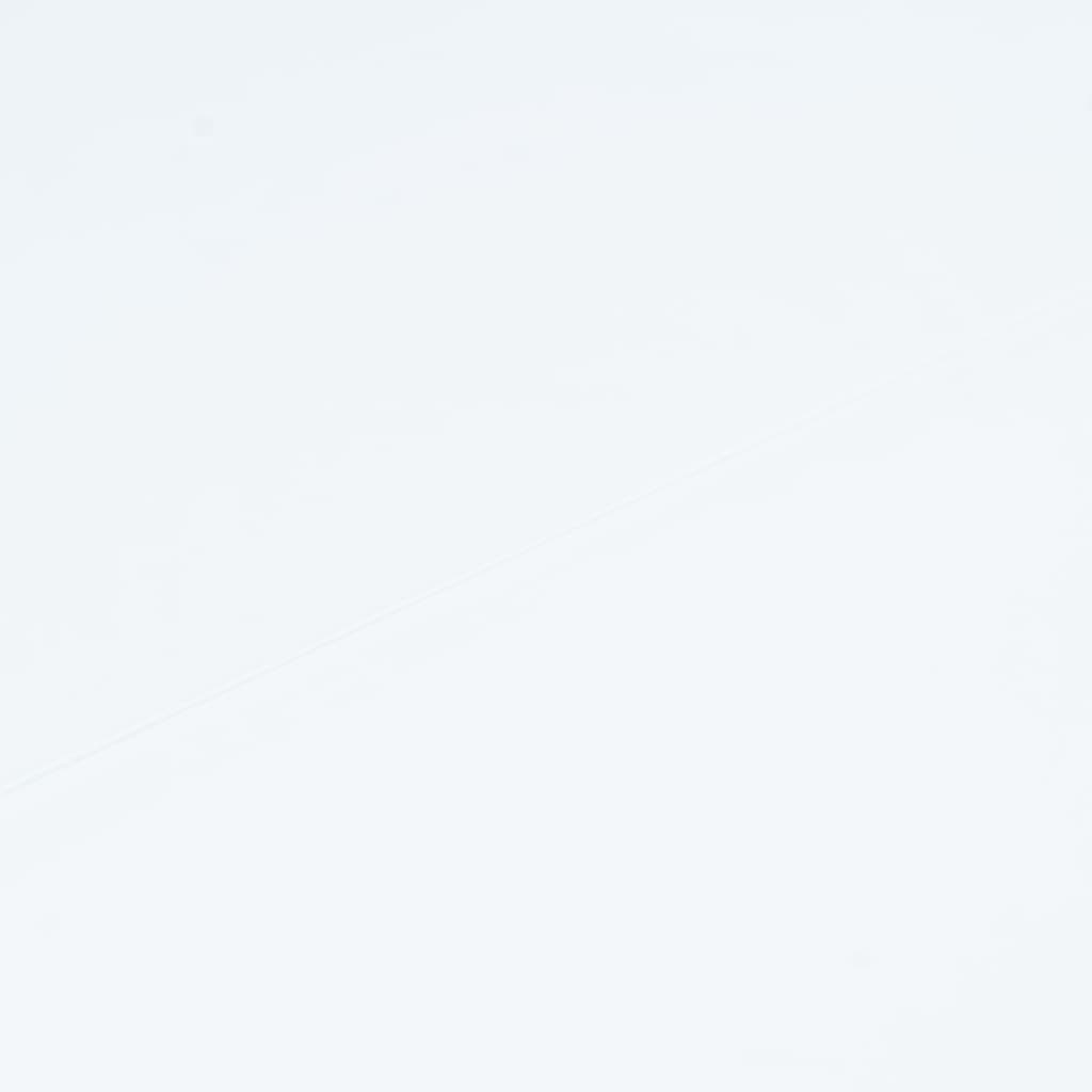 vidaXL Τραπεζαρία Λευκή 106 εκ. από Μασίφ Ξύλο Καουτσουκόδεντρου