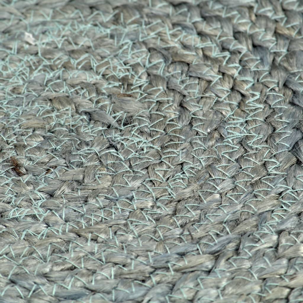 vidaXL Σουπλά Στρογγυλά Απλά 4 τεμ. Πράσινο Λαδί 38 εκ. από Γιούτα