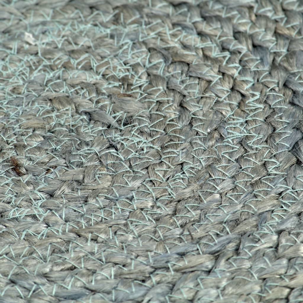 vidaXL Σουπλά Στρογγυλά Απλά 6 τεμ. Πράσινο Λαδί 38 εκ. από Γιούτα