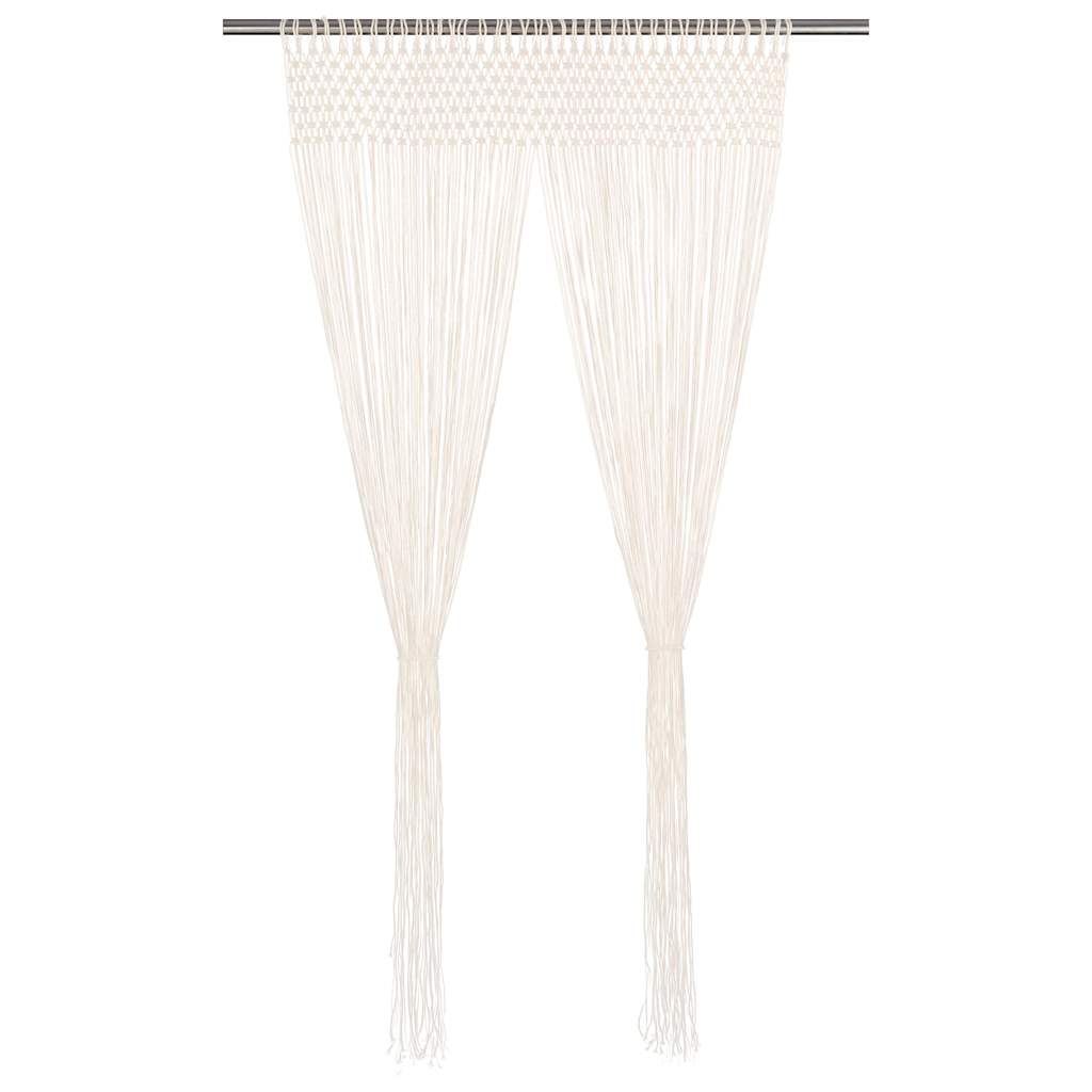 vidaXL Κουρτίνα Μακραμέ 140 x 240 εκ. Βαμβακερή