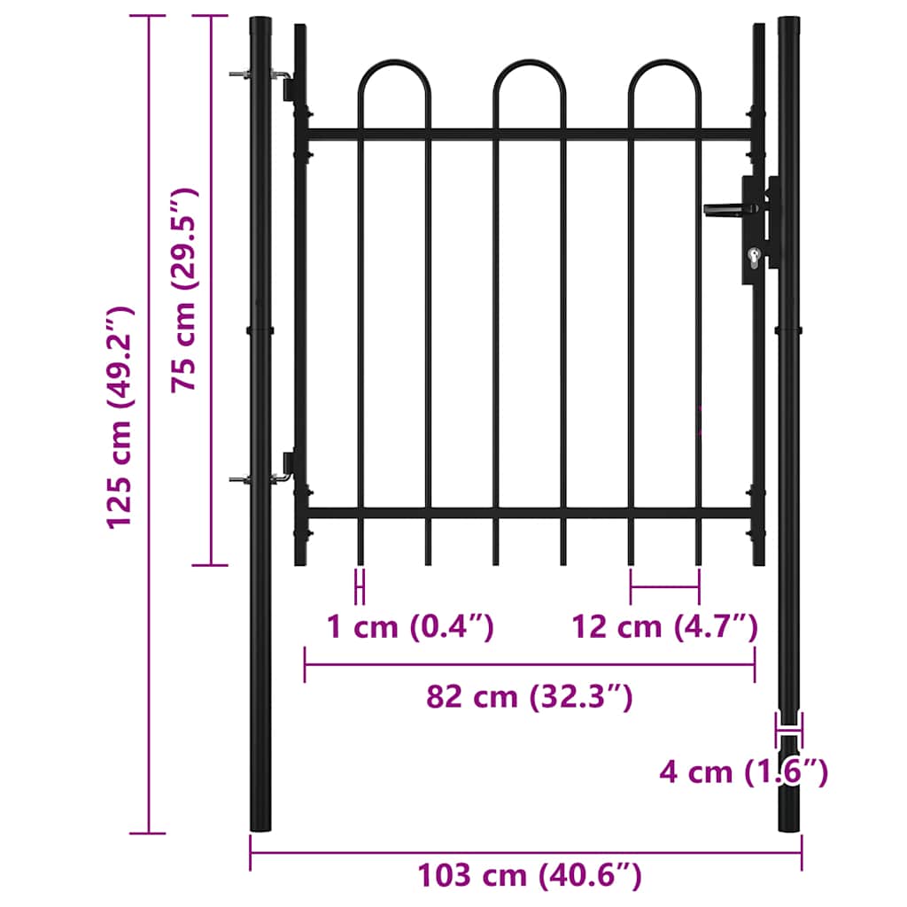 vidaXL Πόρτα με Μονή Πόρτα BOXTEL με Κορνίζα 100 x 75 εκ.