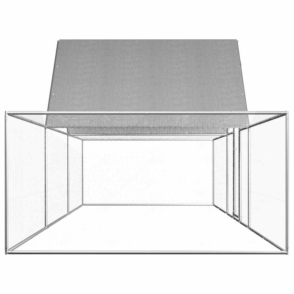 vidaXL Κοτέτσι 6 x 2 x 2 μ. από Γαλβανισμένο Χάλυβα