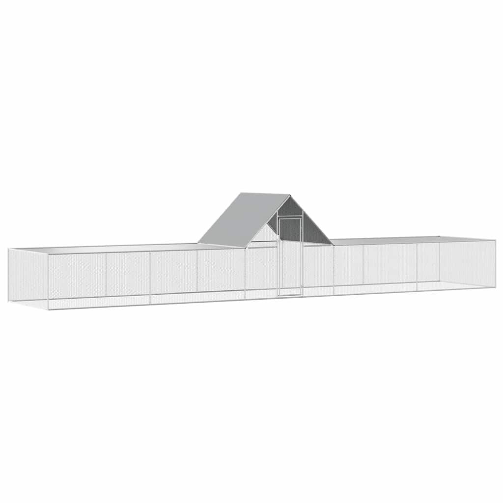vidaXL Κοτέτσι 10 x 2 x 2 μ. από Γαλβανισμένο Χάλυβα