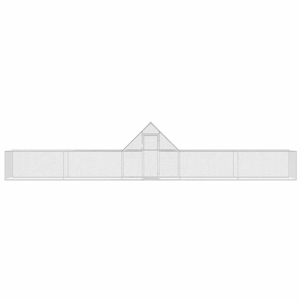 vidaXL Κοτέτσι 10 x 2 x 2 μ. από Γαλβανισμένο Χάλυβα