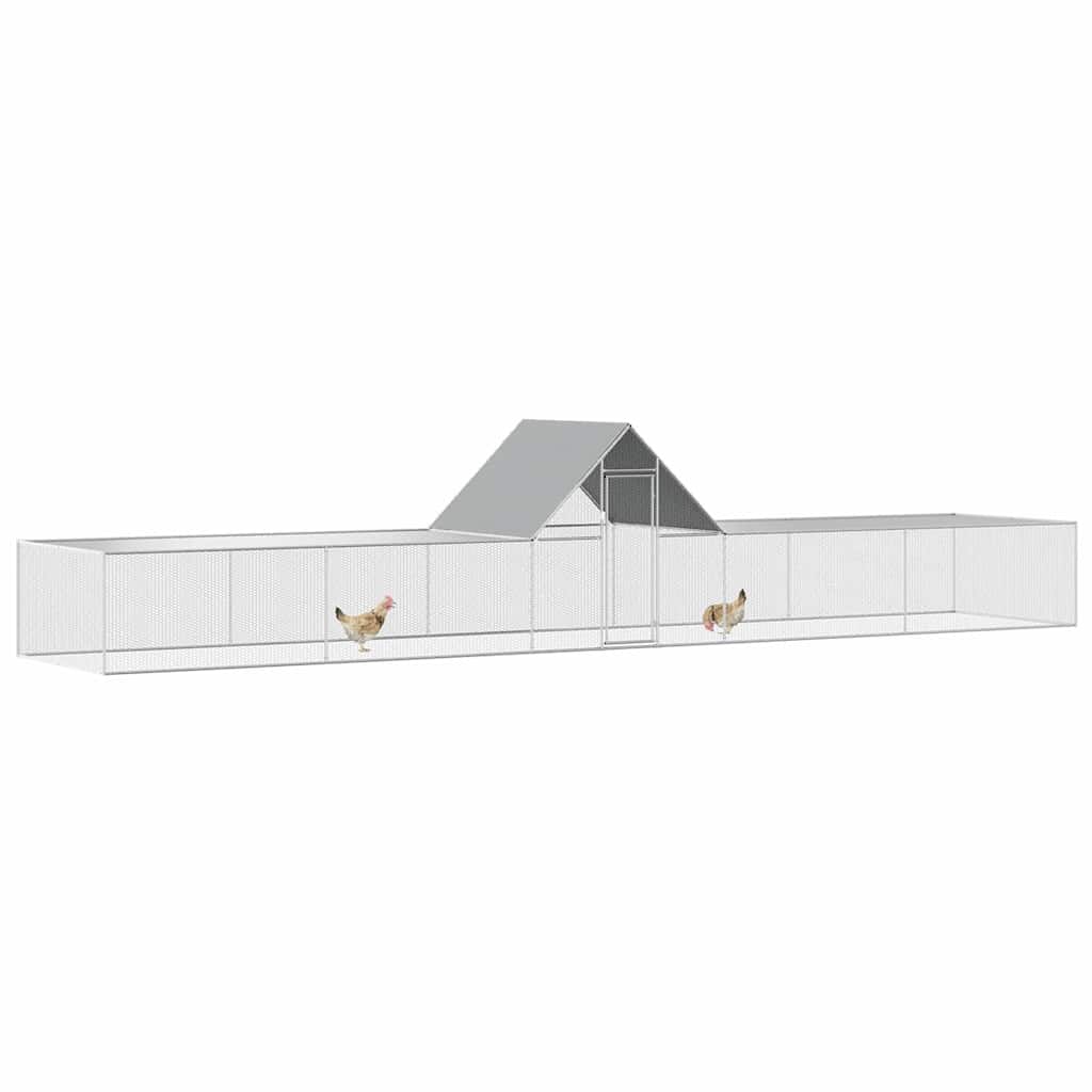 vidaXL Κοτέτσι 10 x 2 x 2 μ. από Γαλβανισμένο Χάλυβα