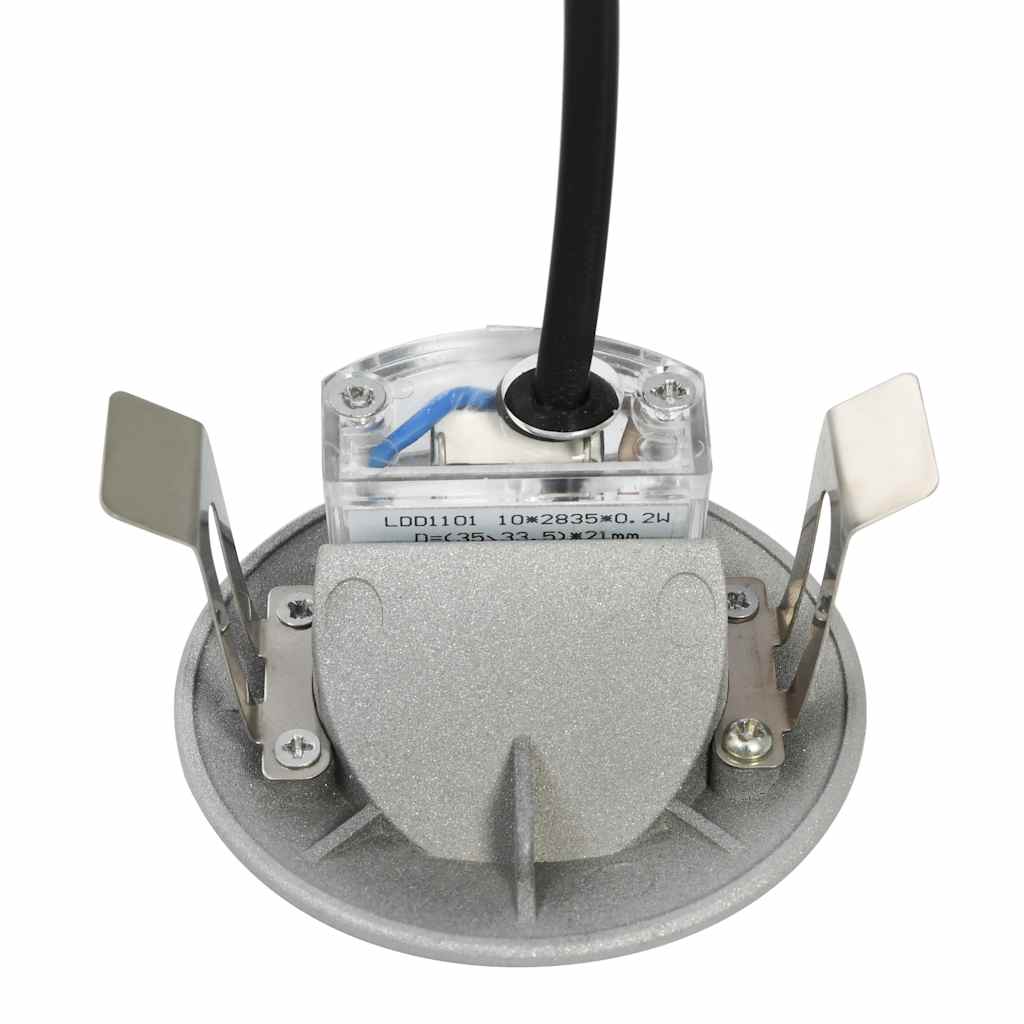 vidaXL Φωτιστικά Τοίχου LED Εξωτερικού Χώρου Στρογγυλά 6 τεμ. Ασημί 2W