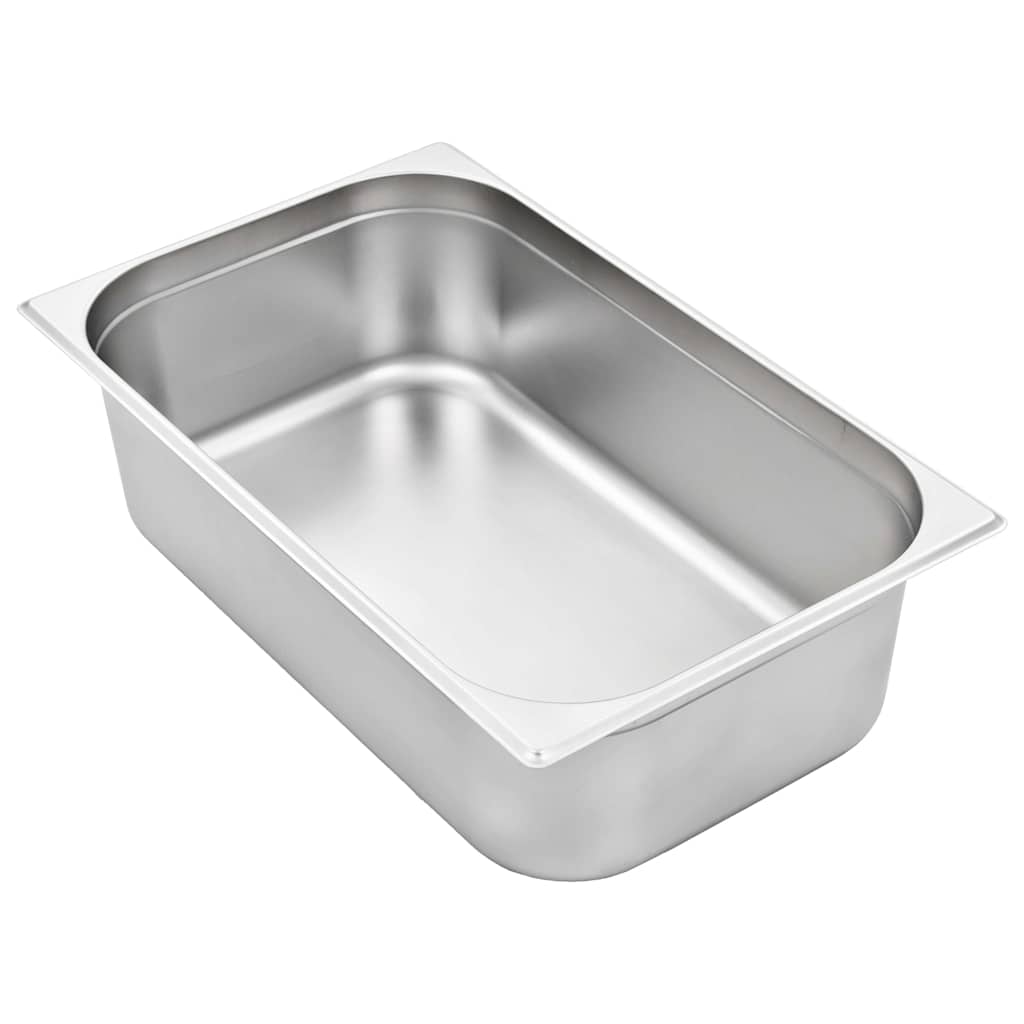 vidaXL Λεκάνες Gastronorm 2 τεμ. GN 1/1 150 χιλ. από Ανοξείδωτο Ατσάλι
