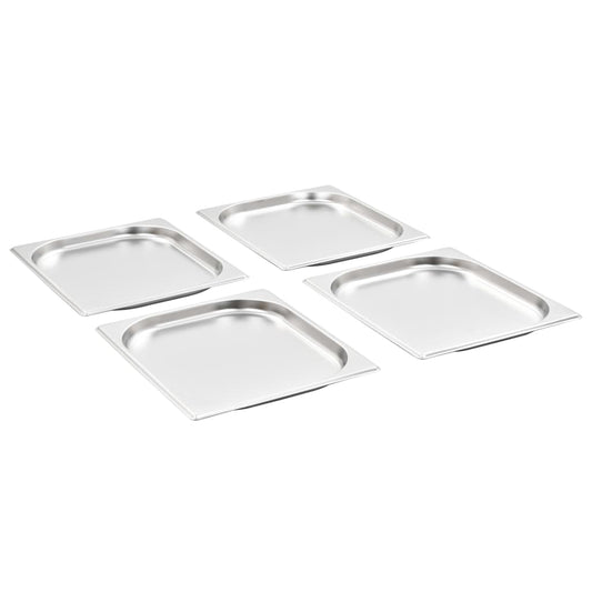 vidaXL Λεκάνες Gastronorm 8 τεμ. GN 1/2 20 χιλ. από Ανοξείδωτο Ατσάλι