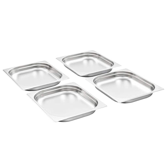 vidaXL Λεκάνες Gastronorm 8 τεμ. GN 1/2 40 χιλ. από Ανοξείδωτο Ατσάλι