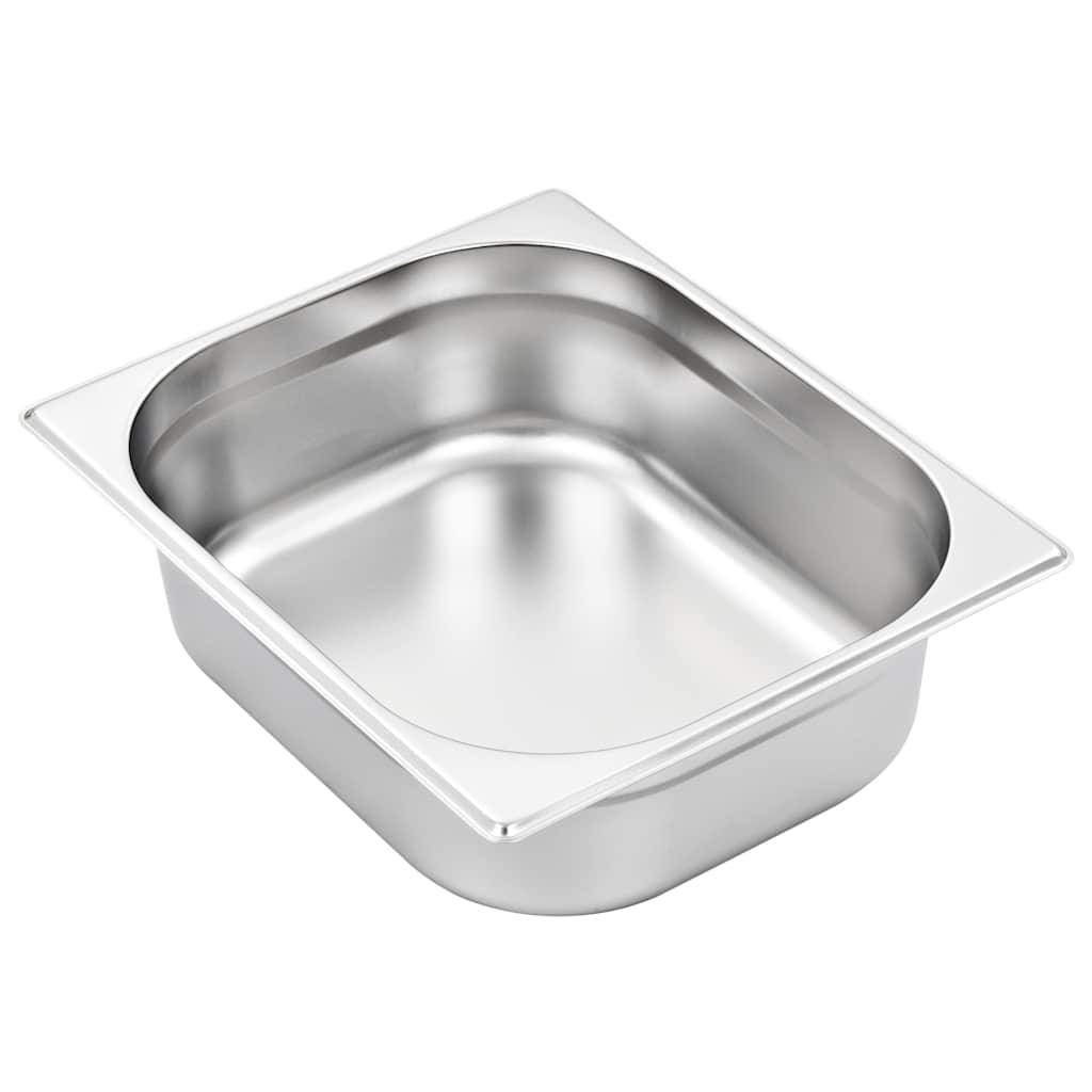 vidaXL Λεκάνες Gastronorm 4 τεμ. GN 1/2 100 χιλ. από Ανοξείδωτο Ατσάλι