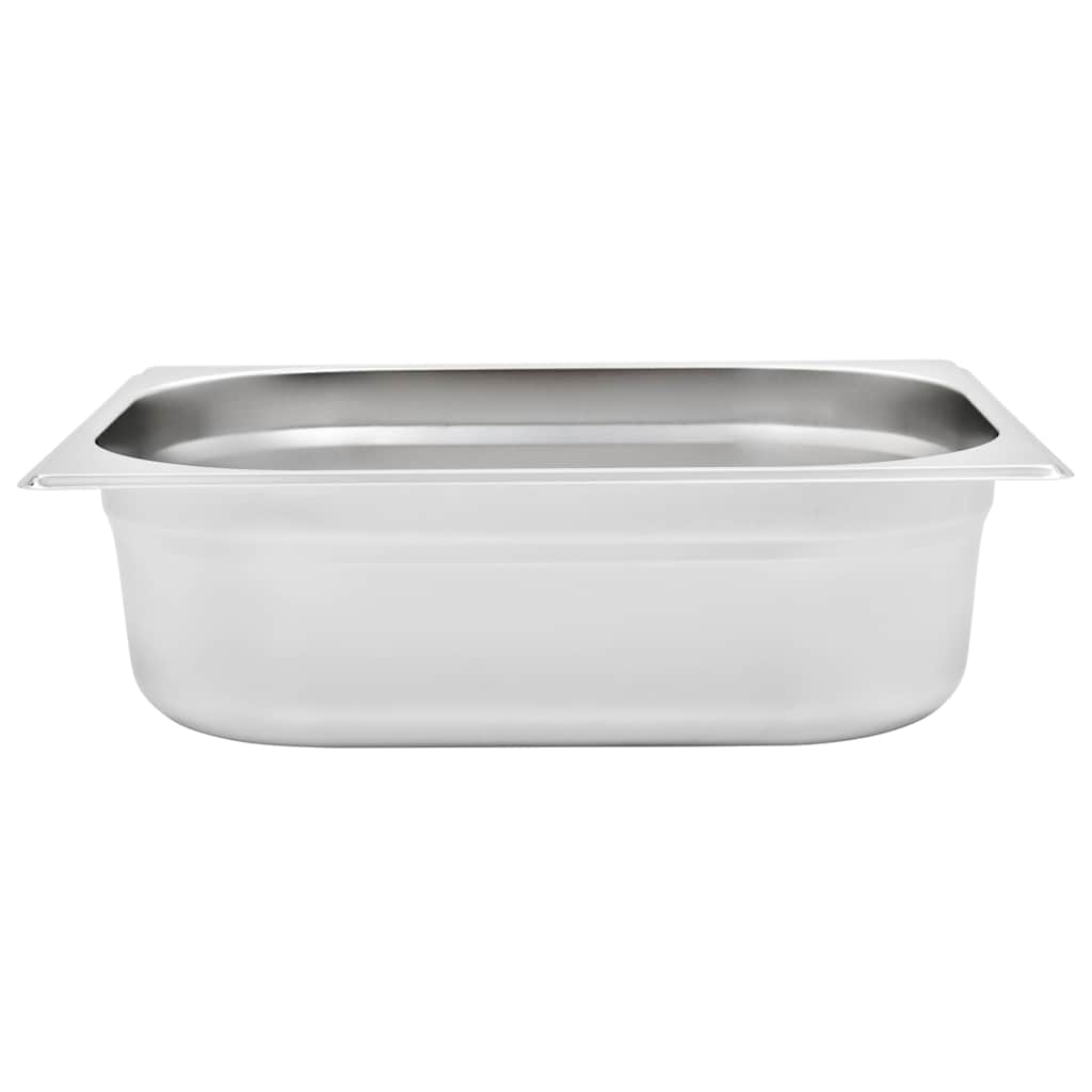 vidaXL Λεκάνες Gastronorm 4 τεμ. GN 1/2 100 χιλ. από Ανοξείδωτο Ατσάλι