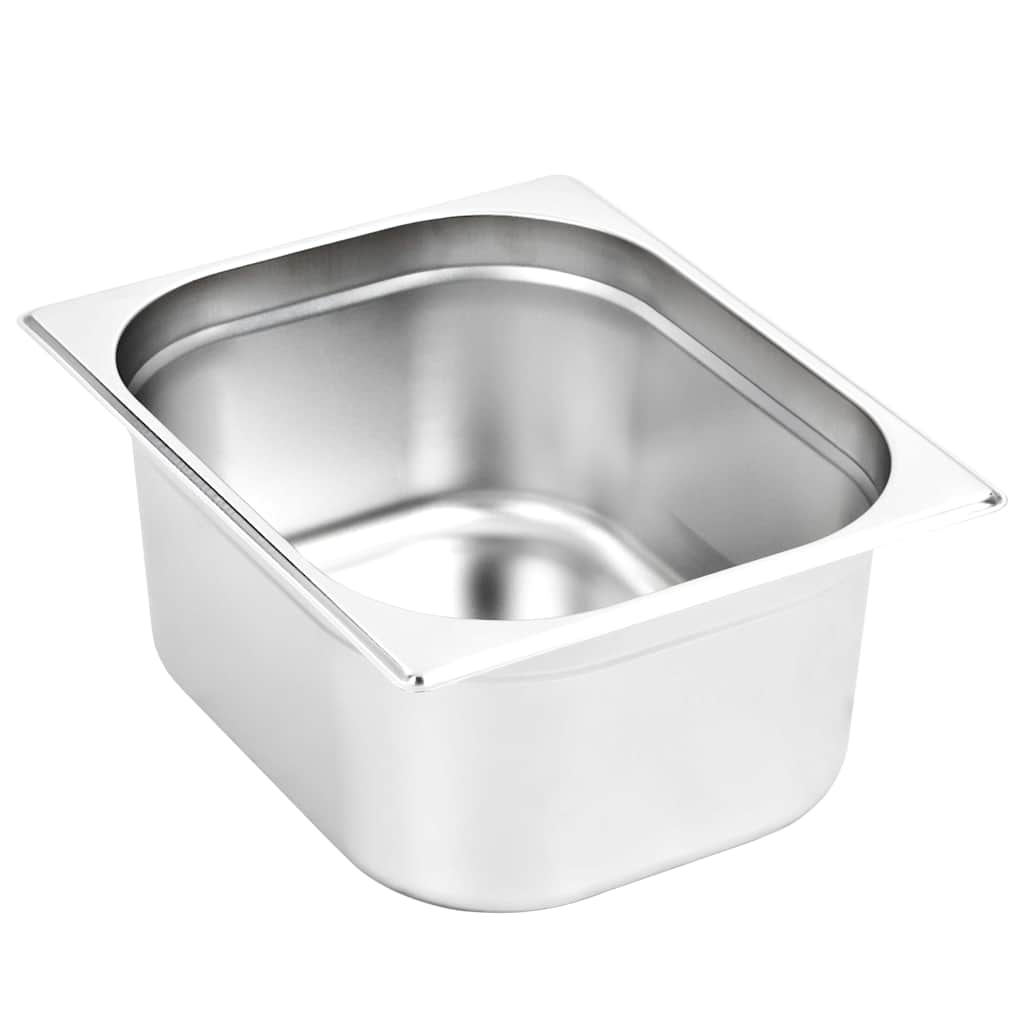 vidaXL Λεκάνες Gastronorm 2 τεμ. GN 1/2 150 χιλ. από Ανοξείδωτο Ατσάλι