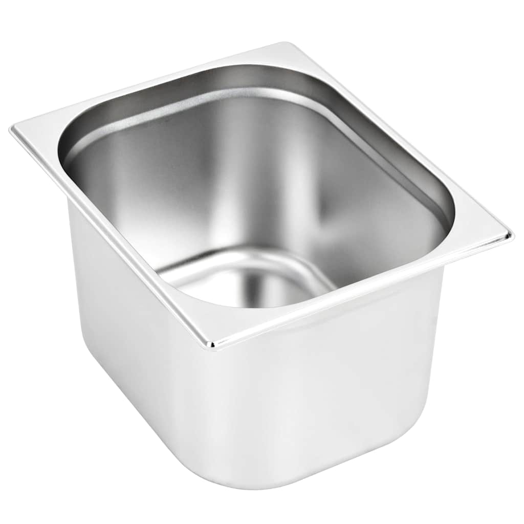 vidaXL Λεκάνες Gastronorm 2 τεμ. GN 1/2 200 χιλ. από Ανοξείδωτο Ατσάλι