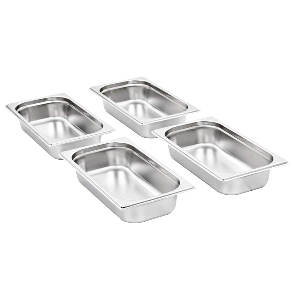 vidaXL Λεκάνες Gastronorm 8 τεμ. GN 1/3 65 χιλ. από Ανοξείδωτο Ατσάλι