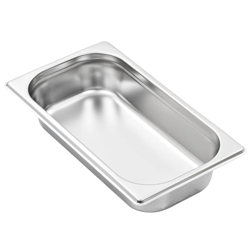 vidaXL Λεκάνες Gastronorm 8 τεμ. GN 1/3 65 χιλ. από Ανοξείδωτο Ατσάλι