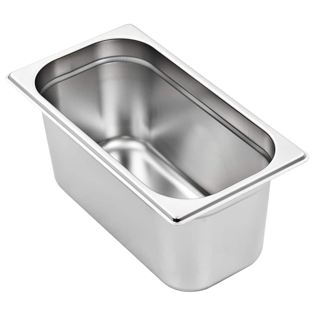 vidaXL Λεκάνες Gastronorm 4 τεμ. GN 1/3 150 χιλ. από Ανοξείδωτο Ατσάλι