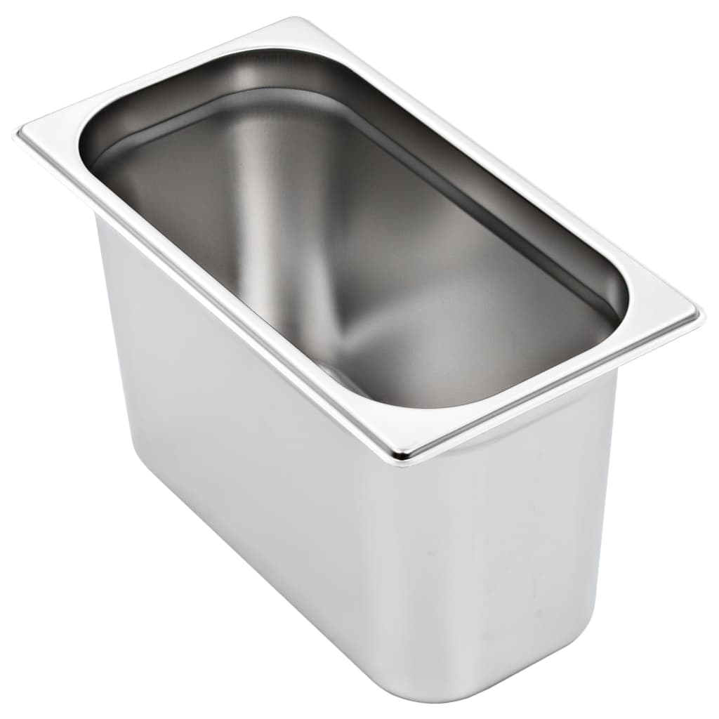 vidaXL Λεκάνες Gastronorm 4 τεμ. GN 1/3 200 χιλ. από Ανοξείδωτο Ατσάλι