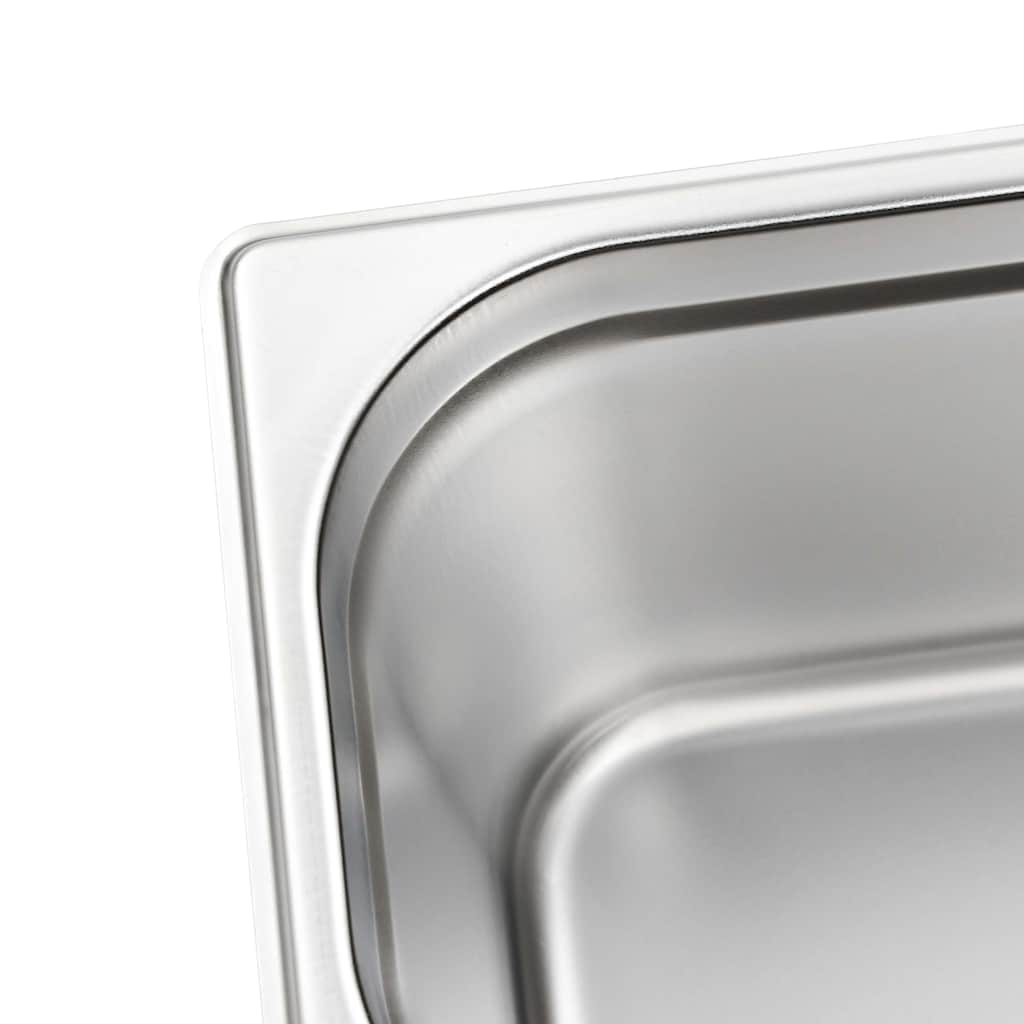 vidaXL Λεκάνες Gastronorm 4 τεμ. GN 1/3 200 χιλ. από Ανοξείδωτο Ατσάλι