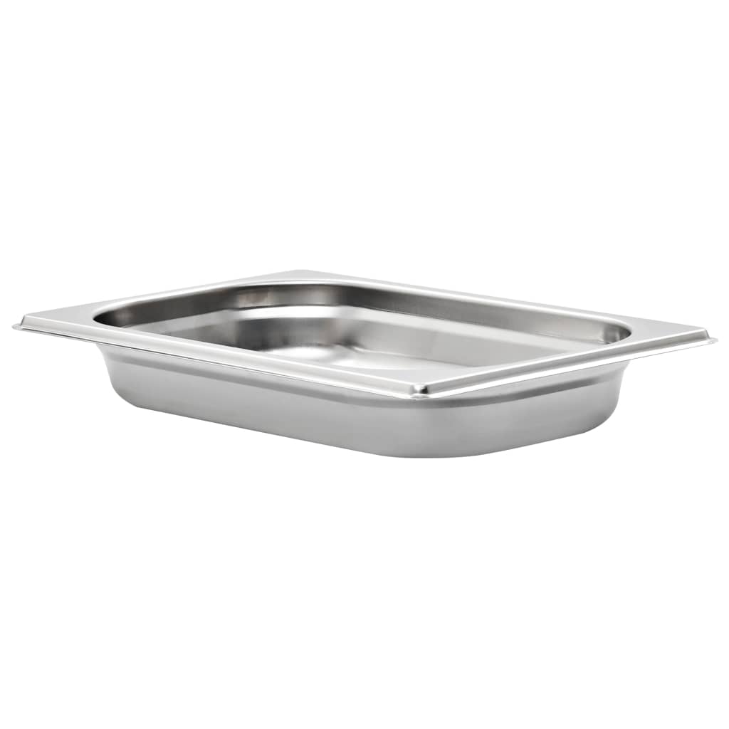 vidaXL Λεκάνες Gastronorm 12 τεμ. GN 1/4 40 χιλ. από Ανοξείδωτο Ατσάλι