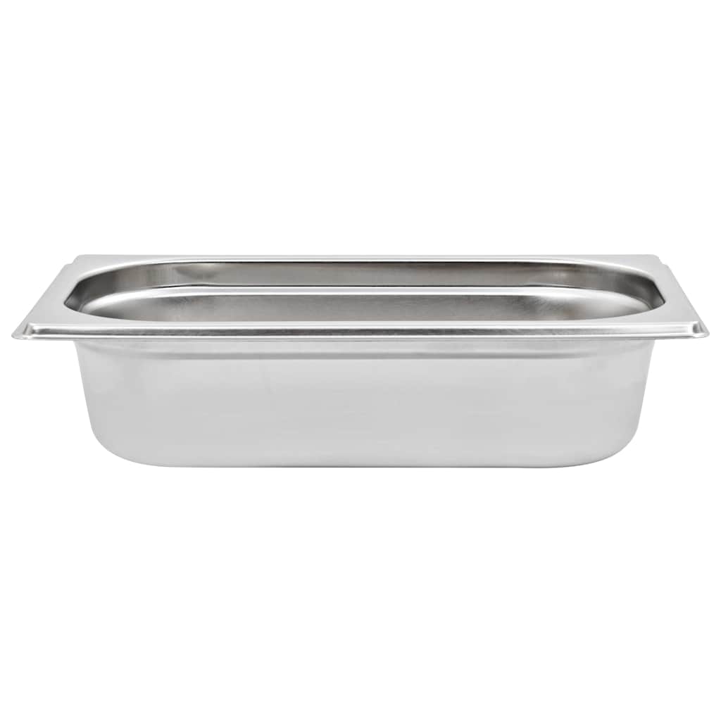 vidaXL Λεκάνες Gastronorm 8 τεμ. GN 1/4 65 χιλ. από Ανοξείδωτο Ατσάλι