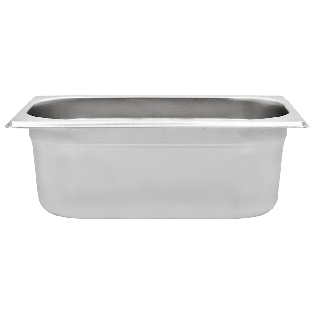 vidaXL Λεκάνες Gastronorm 8 τεμ. GN 1/4 100 χιλ. από Ανοξείδωτο Ατσάλι