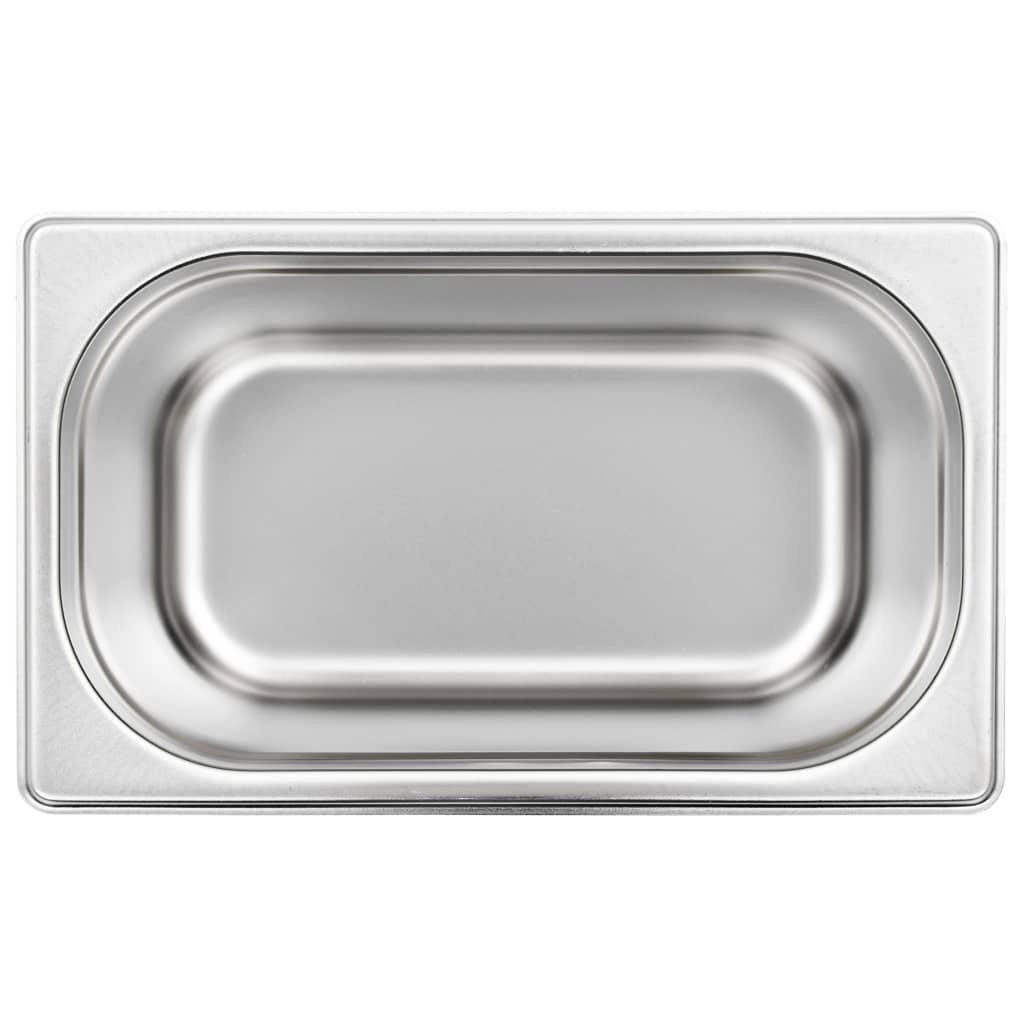 vidaXL Λεκάνες Gastronorm 4 τεμ. GN 1/4 150 χιλ. από Ανοξείδωτο Ατσάλι