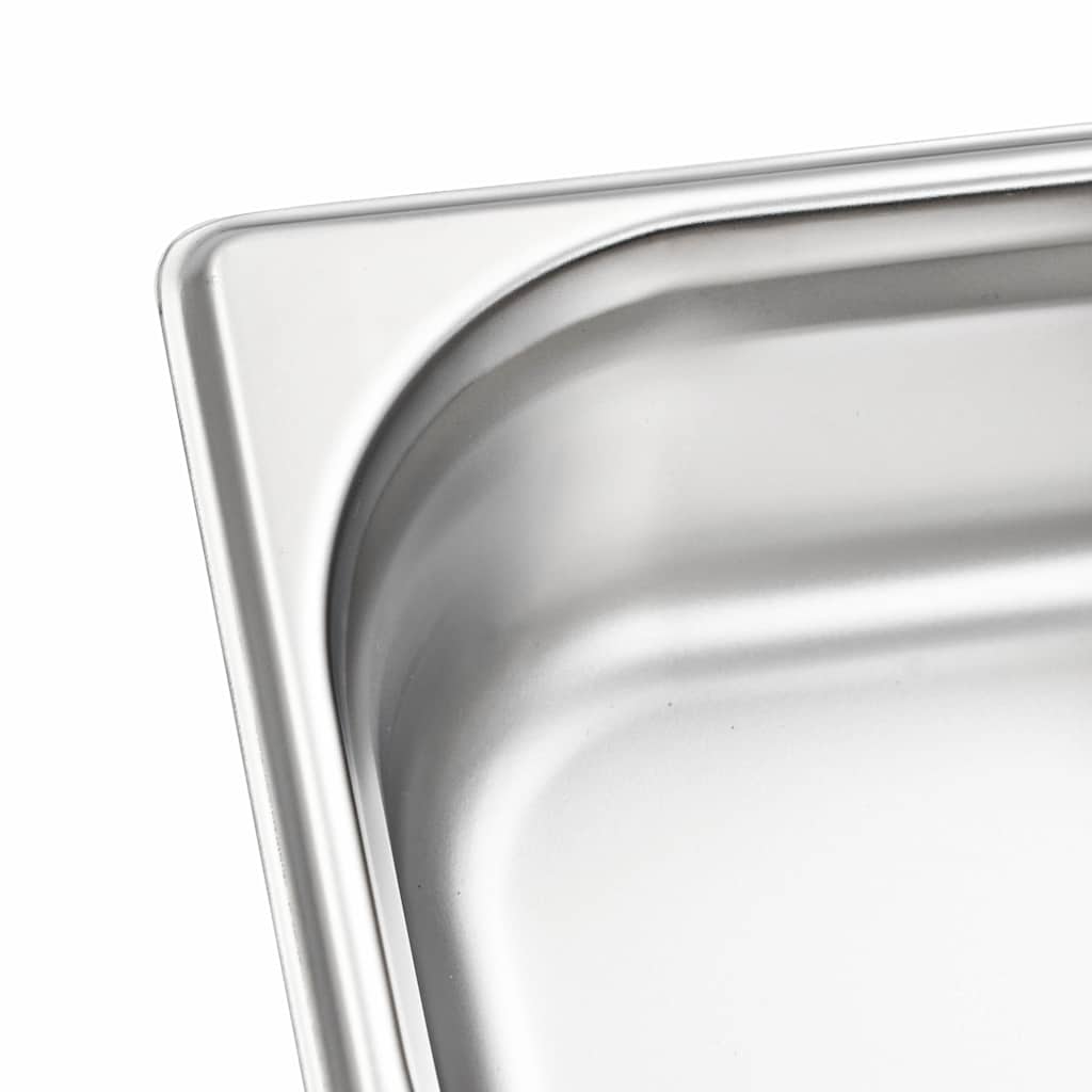 vidaXL Λεκάνες Gastronorm 12 τεμ. GN 1/6 65 χιλ. από Ανοξείδωτο Ατσάλι
