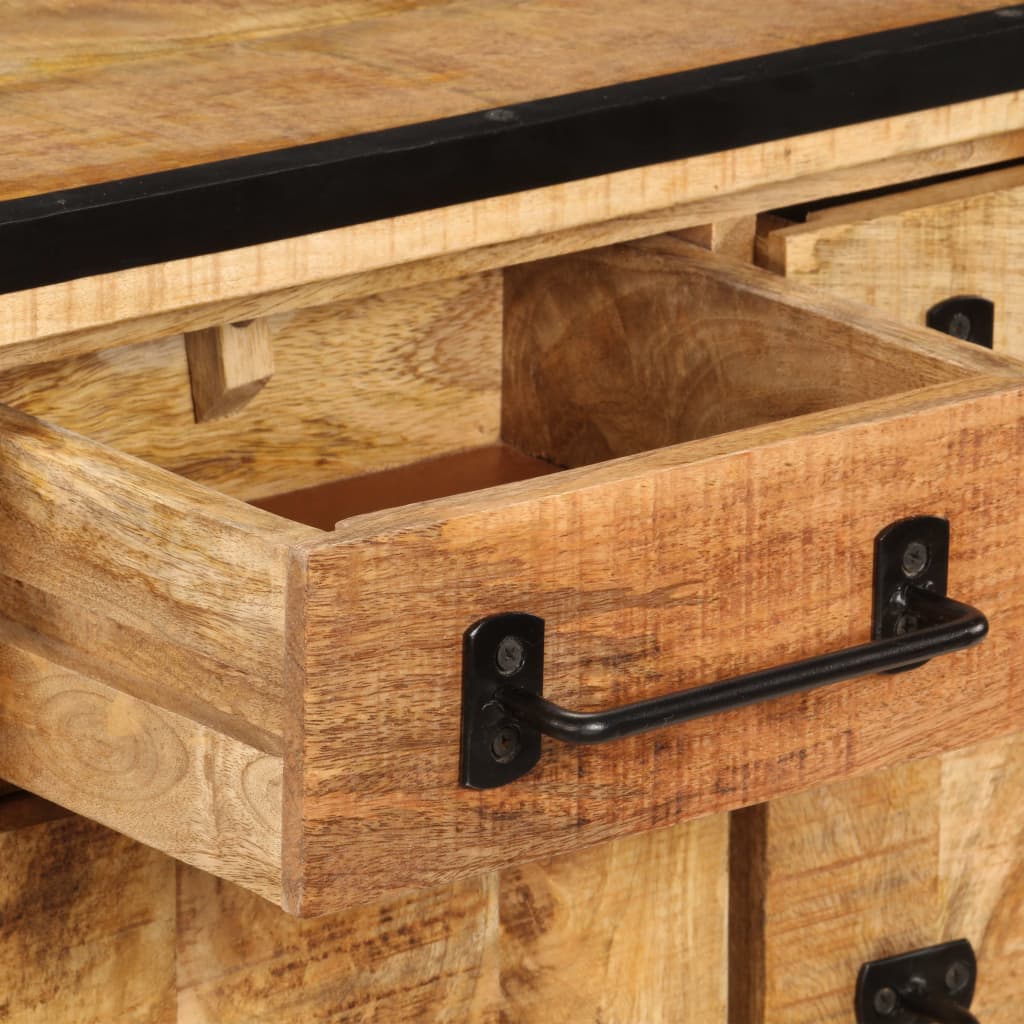 vidaXL Έπιπλο Τηλεόρασης με Συρτάρια 120x30x40 εκ. Μασίφ Ξύλο Μάνγκο