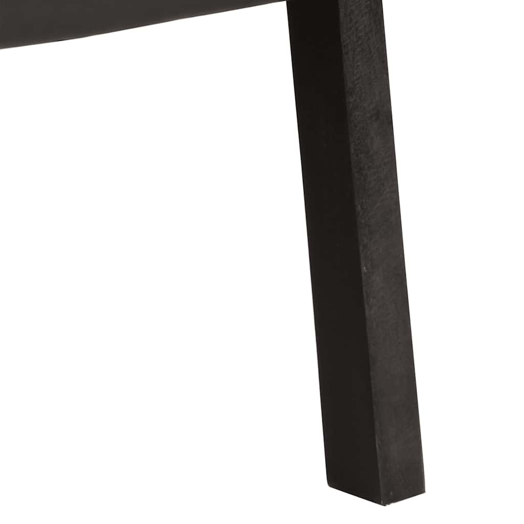 vidaXL Πολυθρόνα Μαύρη από Γνήσιο Δέρμα