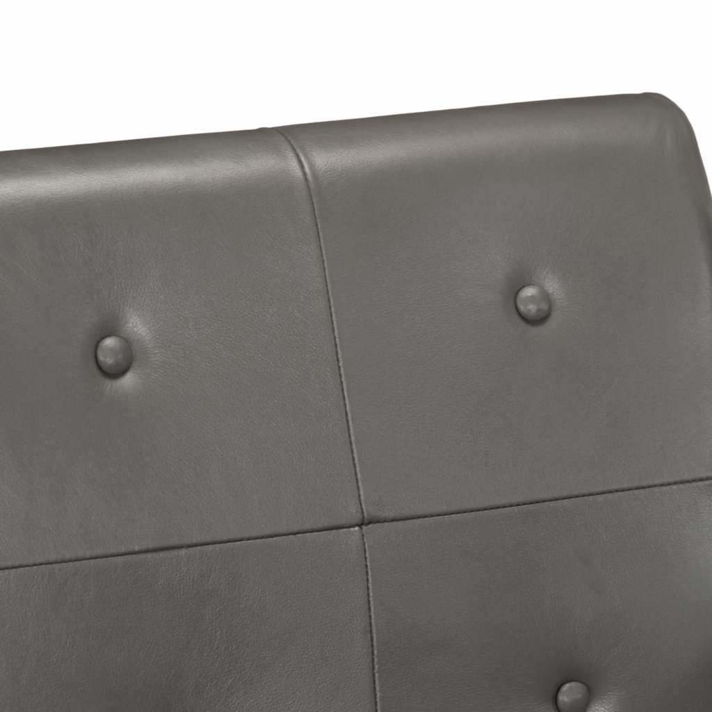 vidaXL Πολυθρόνα Γκρι από Γνήσιο Δέρμα