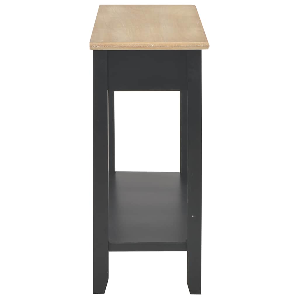 vidaXL Τραπέζι Κονσόλα Μαύρο 110 x 35 x 80 εκ. Ξύλινο