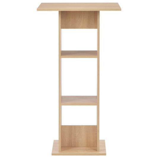 vidaXL Τραπέζι Μπαρ Χρώμα Δρυός 60 x 60 x 110 εκ.